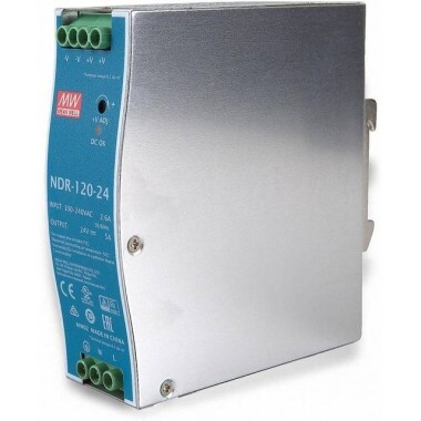 Orijinal Tayvan MEAN WELL NDR-120-24 Raylı Güç Kaynağı - 3