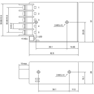 Orijinal Tayvan MEAN WELL RS-15-3.3 Güç Kaynağı - 2