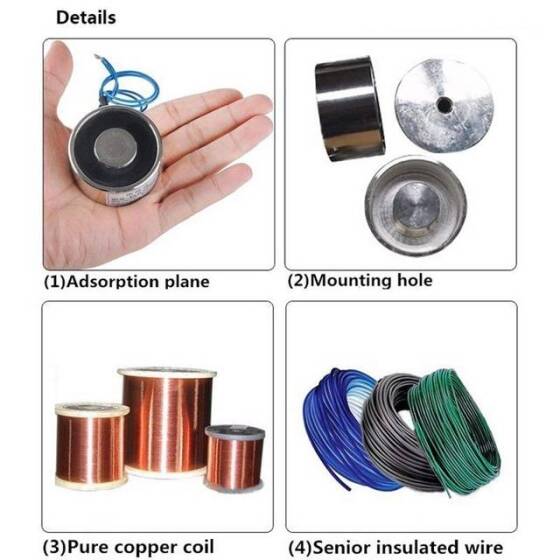 P20/15 36V DC Elektromıknatıs 3KG Tutma Gücü - 2