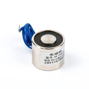 P30/25 12V DC Elektromıknatıs - 15 kg Tutma Kuvveti - 5