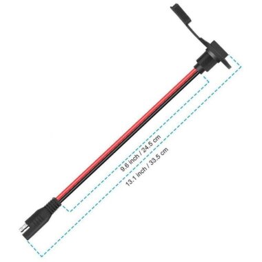 Panel Tipi Su Geçirmez SAE Konnektör - Solar Jeneratör Batarya Şarj Cihazı Uyumlu - 3