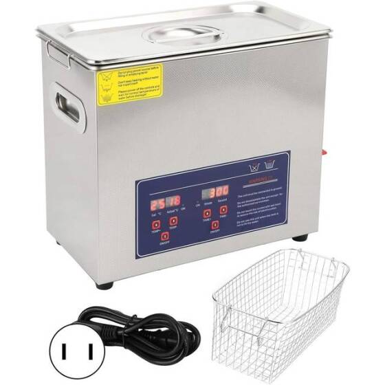 Paslanmaz Çelik Ultrasonik Temizleme Makinesi PS-30A 6.5x180W UK Fişli 220V - 1