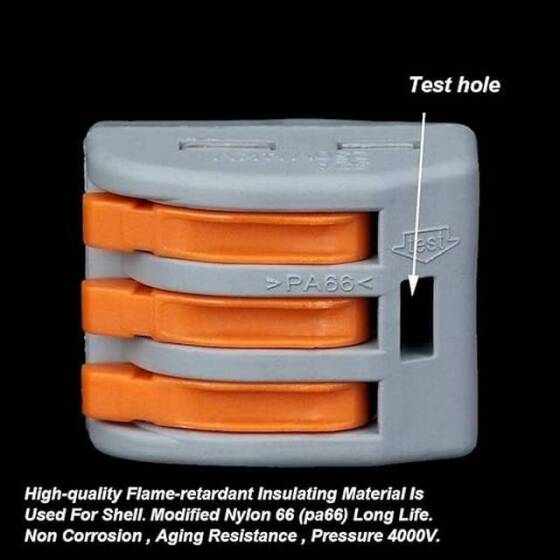 PCT-213 Evrensel Kompakt Tel Kablo Konnektörü 3 Pinli Terminal Bloğu - 3