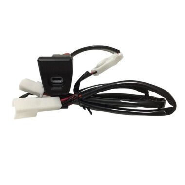 PD Type-C Mavi Işıklı Araç Şarj Soketi - Görsu Elektronik