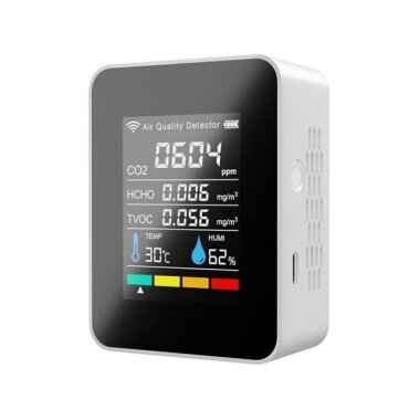 PG-L58 5in1 WIFI CO2 HCHO TVOC Hava Kalitesi Monitörü - 1