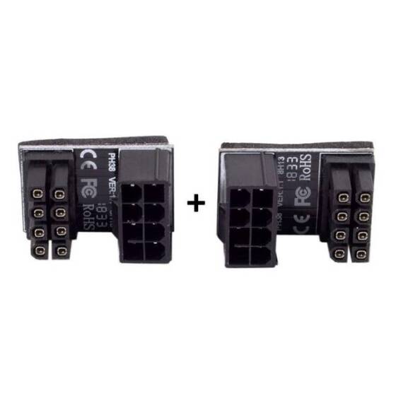 PH36A ATX 8 Pin Adaptör ATX 8 Pin Dişi 8 Pin Erkek 180 Derece Açılı Adaptör - 5