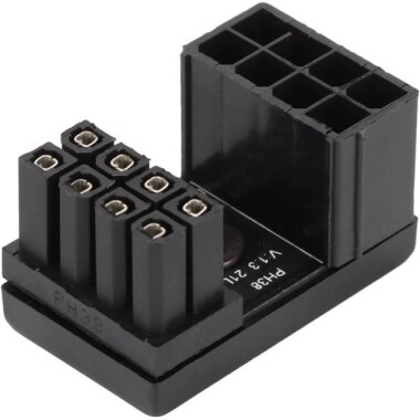 PH38B ATX 8 Pin Adaptör ATX 8 Pin Dişi 8 Pin Erkek 180 Derece Açılı Adaptör - 1