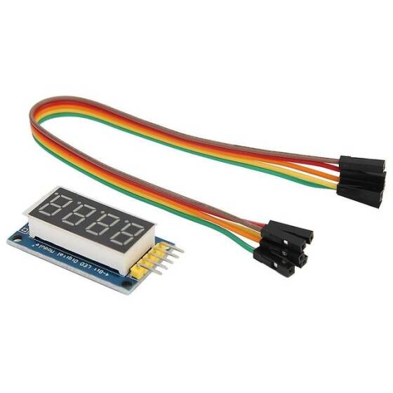 Pin 74HC595 Sürücülü 0.4 İnç 4-Bit Led Dijital Tüp Ekran Modülü - 2