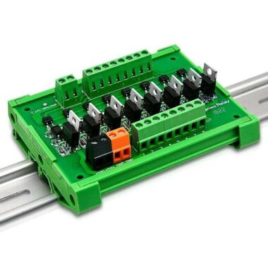 PNP 8'li Mosfet Çıkış Güçlendirici Kart - PLC DC Amplifier Board - 3