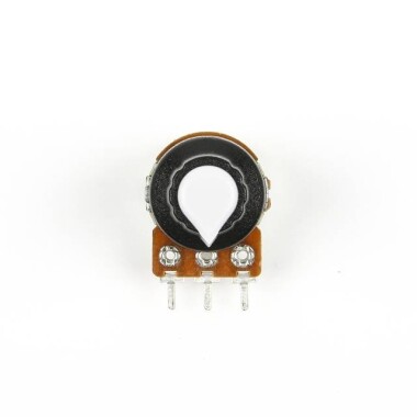 Potansiyometre Başlığı İç 6mm Dış 15mmx17mm Beyaz Renk - 3