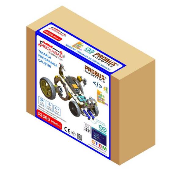 Probus Mod-1 Kodlanabilir Eğitim Robotu Demonte - 2