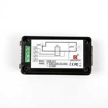 PZEM-022 100A AC Dijital Ekran Güç Monitör Metre Voltmetre Ampermetre Frekans Faktörü Ölçer Açık CT'li - 7