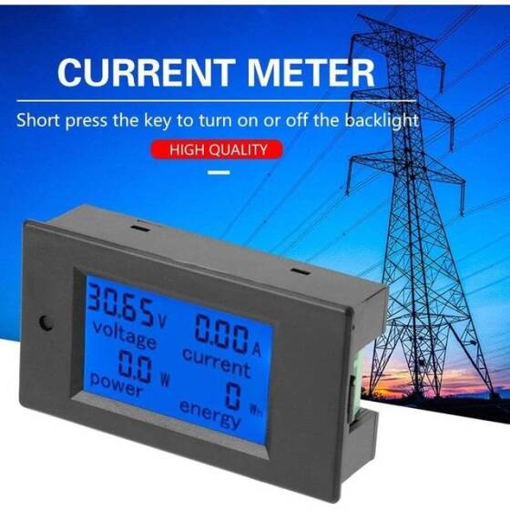 PZEM-031 DC6-5-100V 20A Dijital Ekran Çok Fonksiyonlu Gerilim Ve Akım Güç Ölçer - 5