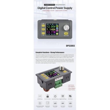 RD DPS3003 Sabit Gerilim Akım Adım Aşağı Programlanabilir Güç Kaynağı Modülü Buck Gerilim Dönüştürücü Renkli LCD Voltmetre - 5