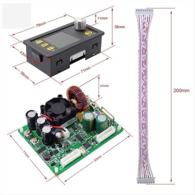RD DPS5015 İletişim Sabit Gerilim Akım DC Adım Aşağı Güç Kaynağı Modülü Buck Gerilim Dönüştürücü LCD Voltmetre 50V 15A USB İletişim Kartlı - 3