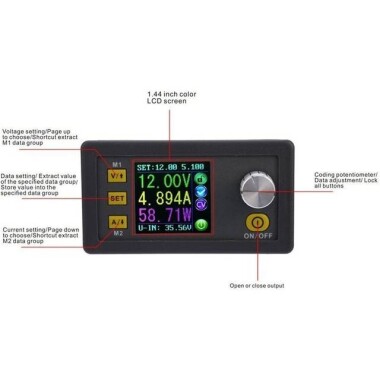 RD DPS8005 Programlanabilir Sabit Gerilim Akım Kademeli Güç Kaynağı Modülü Voltmetre Ampermetre Buck Dönüştürücü 80V 5A USB İletişim Kartlı - 2