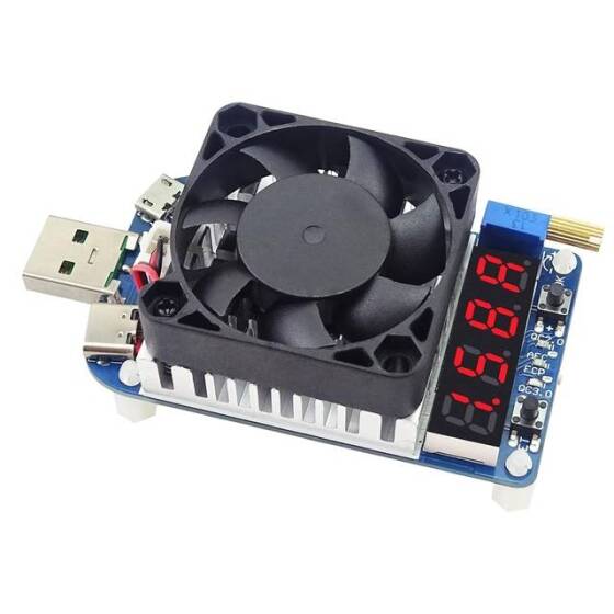 RD HD25 Tetikleyici QC2.0 QC3-0 Elektronik USB Yük Direnci Deşarj Akü Testi Ayarlanabilir Akım Gerilimi 4A 25W - 1