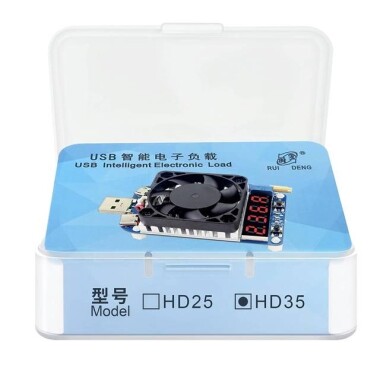 RD HD25 Tetikleyici QC2.0 QC3-0 Elektronik USB Yük Direnci Deşarj Akü Testi Ayarlanabilir Akım Gerilimi 4A 25W - 3