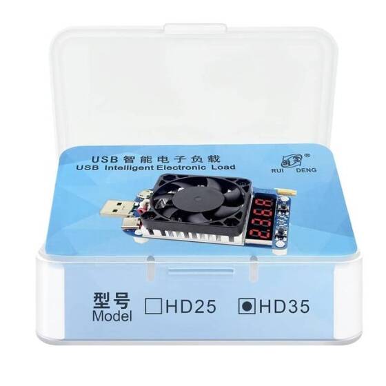 RD HD25 Tetikleyici QC2.0 QC3-0 Elektronik USB Yük Direnci Deşarj Akü Testi Ayarlanabilir Akım Gerilimi 4A 25W - 3