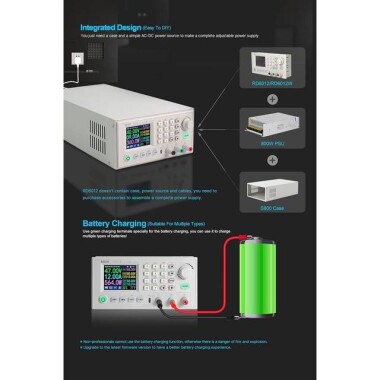RD RD6012 USB WiFi DC DC Gerilim Adım Aşağı Güç Kaynağı Modülü Buck Dönüştürücü Voltmetre Multimetre 60 V 12A Wifi Hariç - 3