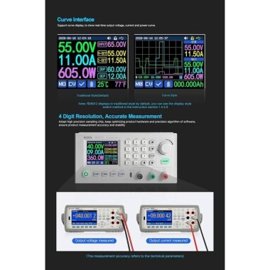 RD RD6012 USB WiFi DC DC Gerilim Adım Aşağı Güç Kaynağı Modülü Buck Dönüştürücü Voltmetre Multimetre 60 V 12A Wifi Hariç - 5