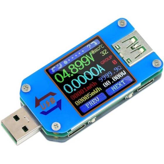 RD UM25 APP USB 2.0 Tip-C LCD Voltmetre Ampermetre Gerilim Akım Ölçer Pil Şarjı USB Test Cihazı İletişim Sürümü Olmadan - 1
