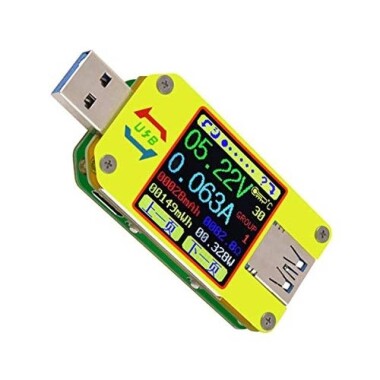 RD UM34C APP USB 3-0 Tip-C DC Voltmetre Ampermetre Gerilim Akım Ölçer Pil Şarj Ölçüsü Kablo Direnç Test Cihazı İle İletişim Sürümü - 1