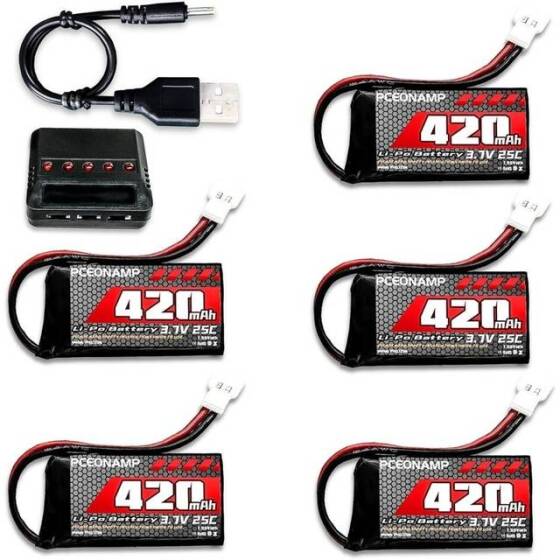 Kırmızı 2600MAH 3S 11.1V 25C Model Uçak LIPO Pil T Dişi - 1