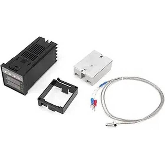 REXC100 Termostat + CJX2-0910 + K Termokupl 1m Prob Sensör Rölesi 220V Çıkış TC(K- J-S-E) / RTD (PT100- CU50) Üniversal Giriş - 1