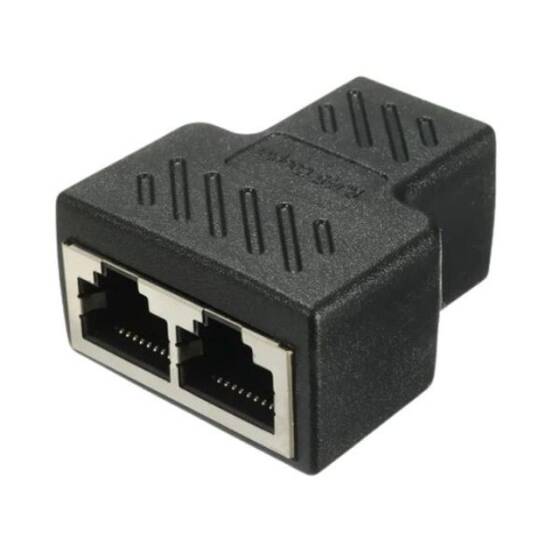 RJ45 1-to-2 Dişi Çoklayıcı Ethernet Konnektörü - 1