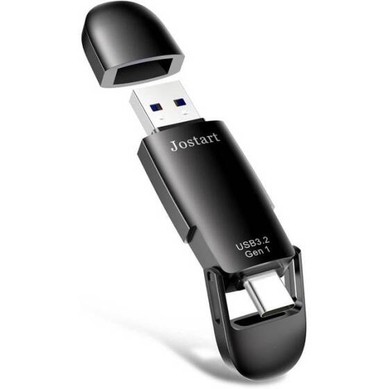 Robot Cube Gri U309 Yüksek Hızlı U Disk USB3.2 256GB - 1