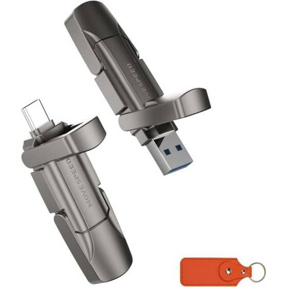 Robot Cube Gri U309 Yüksek Hızlı U Disk USB3.2 512GB - 1