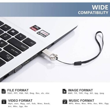 Robot Cube Gümüş U101 Mini Su Geçirmez U Disk USB2.0 32GB - 2