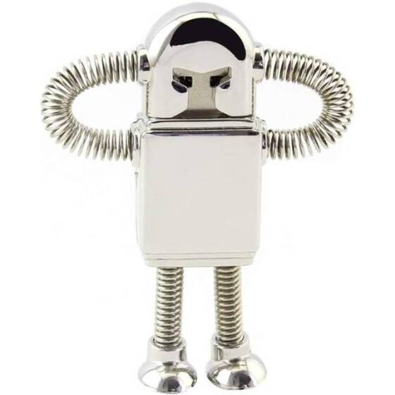 Robot Cube Gümüş U102 Kapaklı U Disk USB2.0 32GB - 1