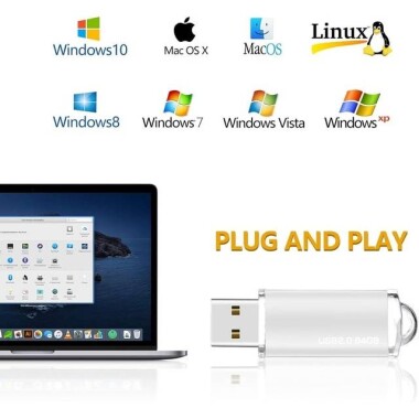 Robot Cube Gümüş U102 Kapaklı U Disk USB2.0 64GB - 4