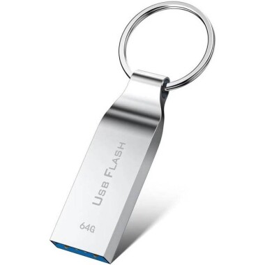 Robot Cube Gümüş U302 Yüksek Hızlı Suya Dayanıklı U Disk USB3.0 64GB - 1