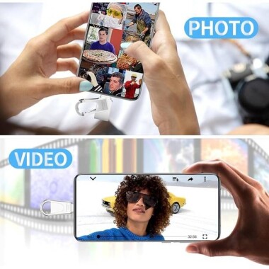 Robot Cube Gümüş U305 360 Derece Dönebilen U Disk USB3.2 128GB - 5