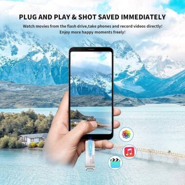 Robot Cube Gümüş U306 Yüksek Hızlı Su Geçirmez U Disk USB3.0 16GB - 5