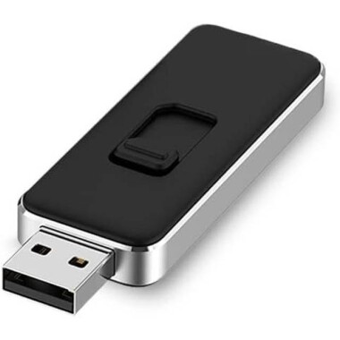 Robot Cube Siyah U102 Kapaklı U Disk USB2.0 64GB - 1