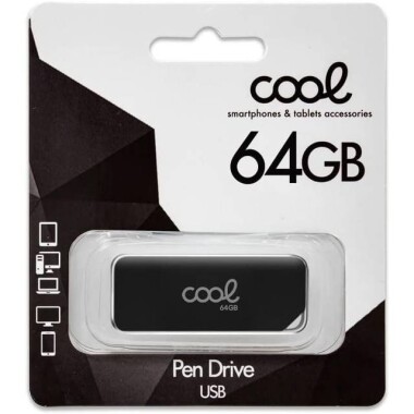 Robot Cube Siyah U102 Kapaklı U Disk USB2.0 64GB - 2