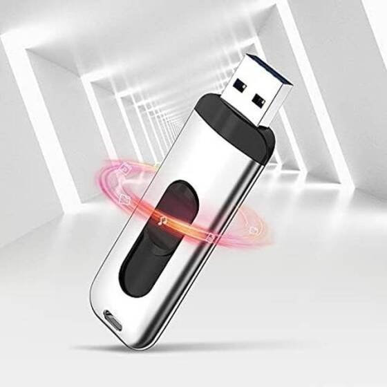 Robot Cube Siyah U307 Sürgülü U Disk USB3.0 16GB - 2