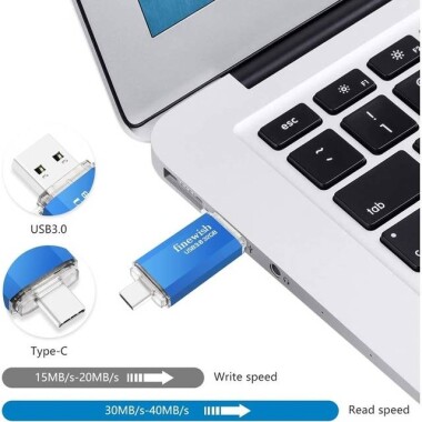 Robot Cube U201 Siyah USB2.0+Type-C U Disk 32GB - 4