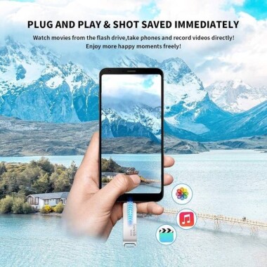 Robot Cube U404 Gümüş USB3.2 Gen1+Mikro U Disk 64GB - 5