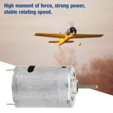 RS-385 DC 12V 10000RPM Mini Fırçalı DC Motor - Motor Çapı: 27.6mm - 2