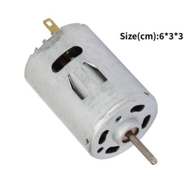 RS-385 DC 12V 10000RPM Mini Fırçalı DC Motor - Motor Çapı: 27.6mm - 4