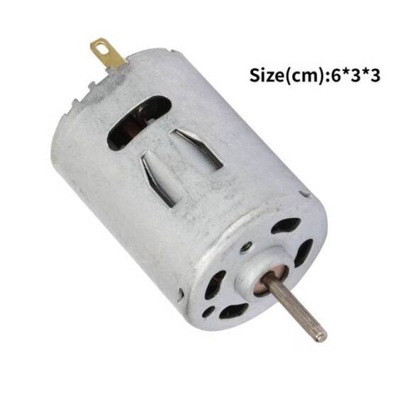 RS-385 DC 12V 10000RPM Mini Fırçalı DC Motor - Motor Çapı: 27.6mm - 4