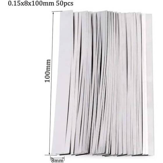 Saf Nikel Levha 0-1x2x100mm - 2