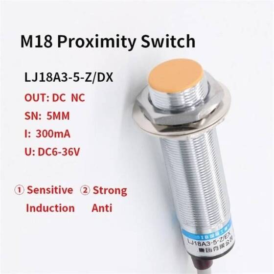 Sarı LJ18A3-5-Z/CY PNP Endüktif Mesafe Sensörü - 2