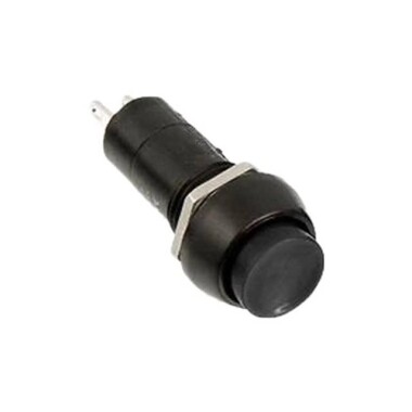 Sarı PBS-11A 12mm 2 Pin Kendinden Kilitli Yuvarlak Plastik Basmalı Düğme Anahtarı - 1