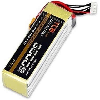 Sarı TCB 11.1V 5200MAH 25C Model Uçak Lityum Pil XT60 Dişi - 2
